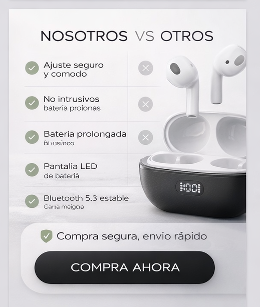 OSEA PQ-3-TouchPods -Controla tu música, llamadas y volumen sin sacar el celular