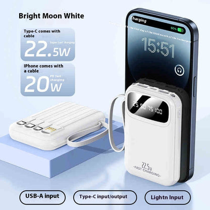 Compact And Portable Large Capacity Portable Power With Cable